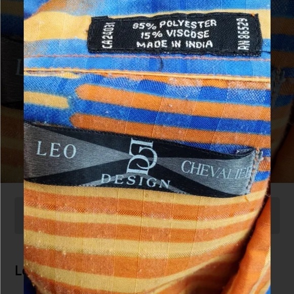 LEO CHEVALIER DESIGN vintage shirt, made in India - Picture 3 of 3